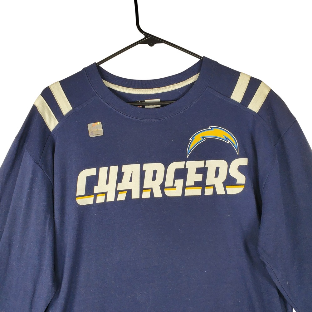 NFL Team Apparel Los Angeles Chargers Navy Blue Long Sleeve T-Shirt Mens L